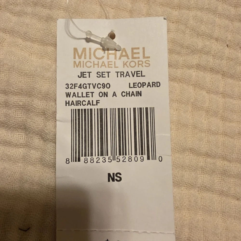 Michael Kors Calf Hair Brown Leopard Print Wallet/Crossbody 2-way NWT - Picture 3 of 4